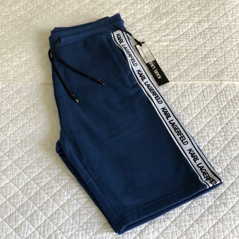 Mens Karl Lagerfeld sport shorts.